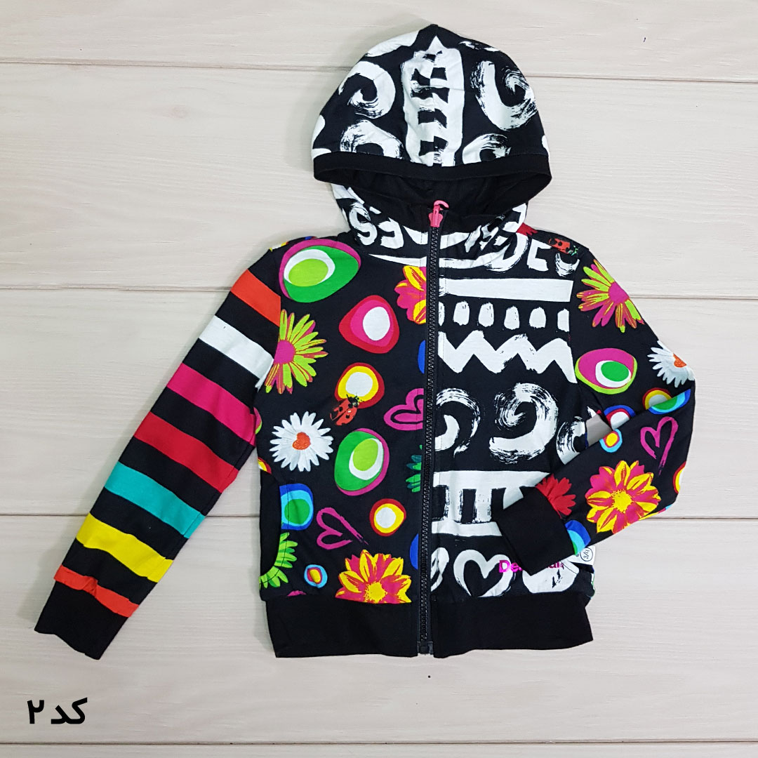 سویشرت دورو دخترانه 21411 سایز 4 تا 13 سال مارک DESIGUAL