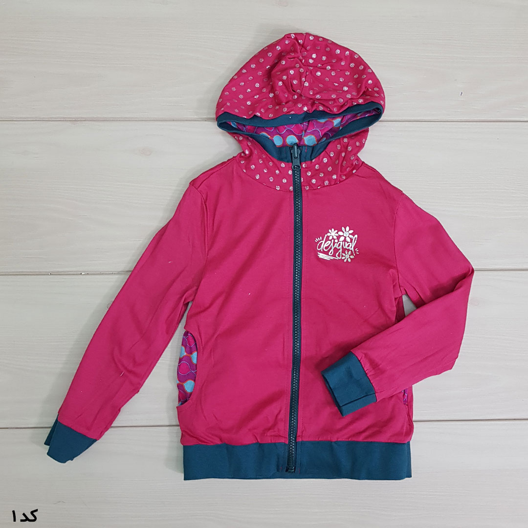 سویشرت دورو دخترانه 21411 سایز 4 تا 13 سال مارک DESIGUAL