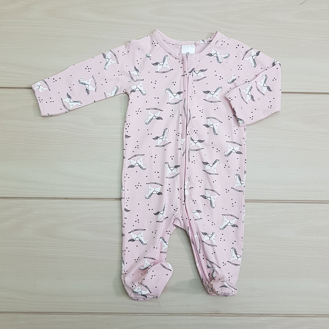 سرهمی جورابدار 23536 سایز بدوتولد تا 6 ماه مارک TINY BABY