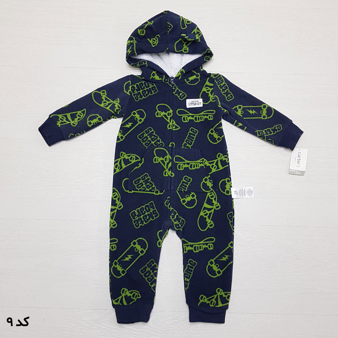سرهمی کلاه دار پسرانه 26115 سایز 12 تا 24 ماه کد 9 مارک Carters
