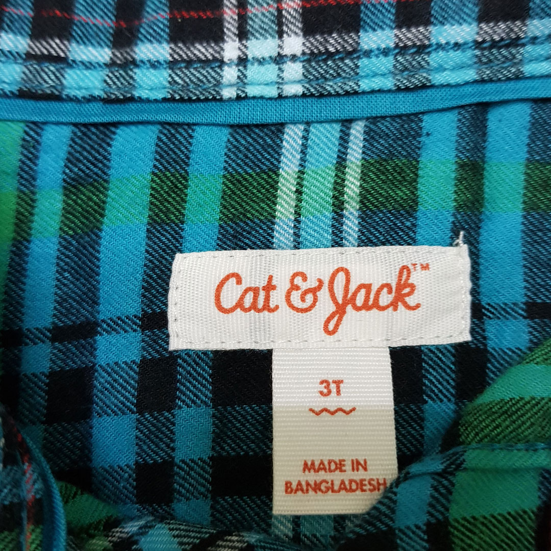 پیراهن پسرانه 26542 سایز 12 ماه تا 5 سال مارک CAT&JACK