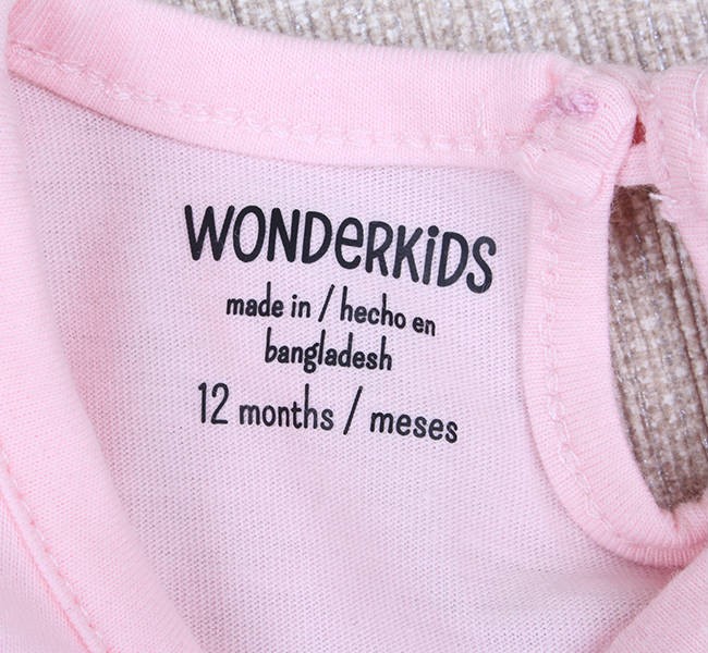 بلوز دخترانه 18291 سایز 12 ماه تا 6 سال مارک wonder kids   *