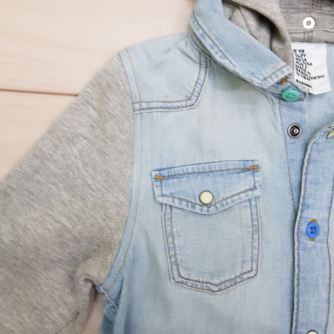 پیراهن کلاه دار پسرانه 25224 سایز 2 تا 10 سال مارک H&M   *