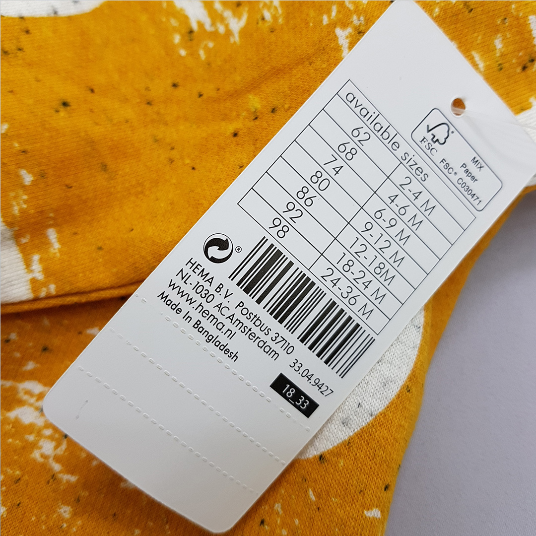 پلیور بچگانه 29946 سایز 3 ماه تا 3 سال مارک HEMA