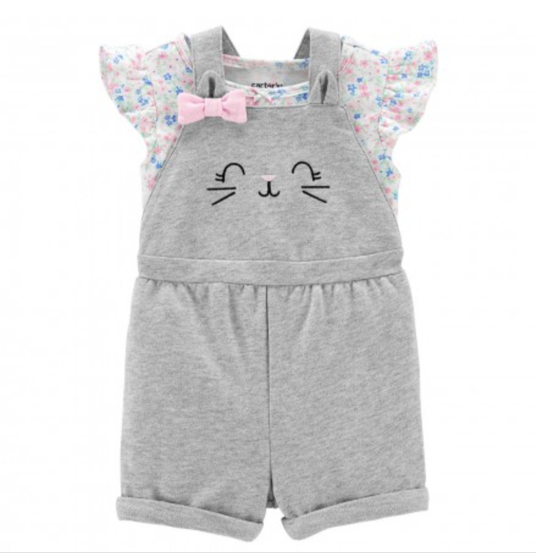 ست دخترانه 35271 سایز 3 تا 24 ماه کد 1 مارک Carters