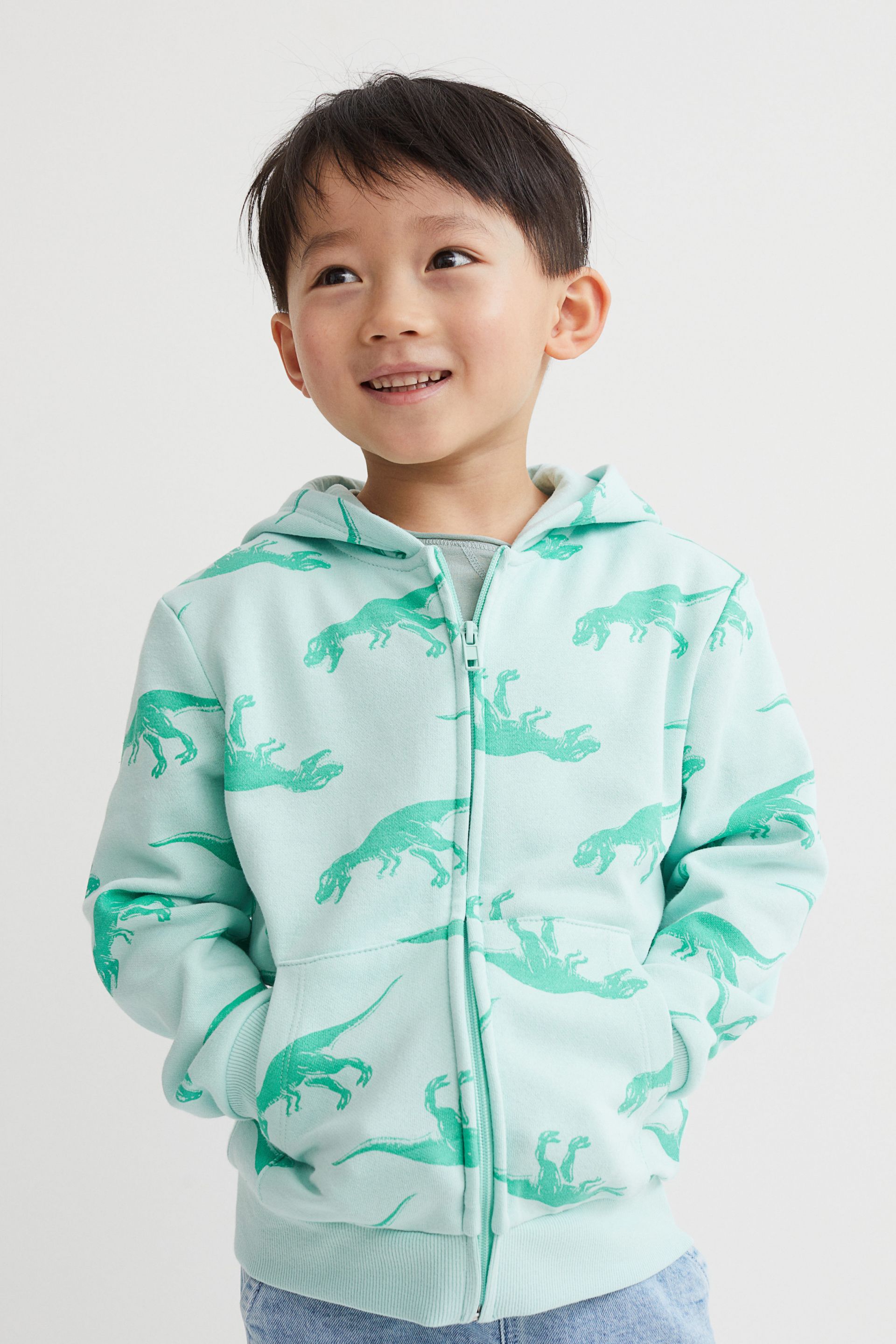 سویشرت توپنبه ای پسرانه 37349 سایز 1.5 تا 14 سال مارک H&M