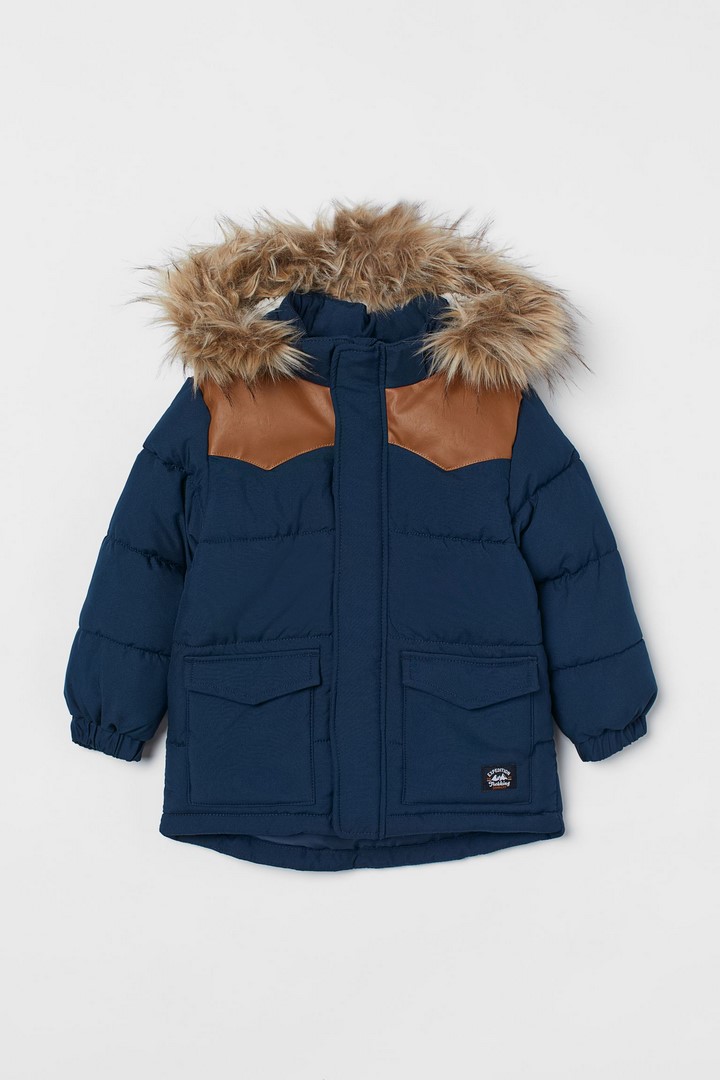 کاپشن بچگانه 37196 سایز 2 تا 10 سال مارک H&M