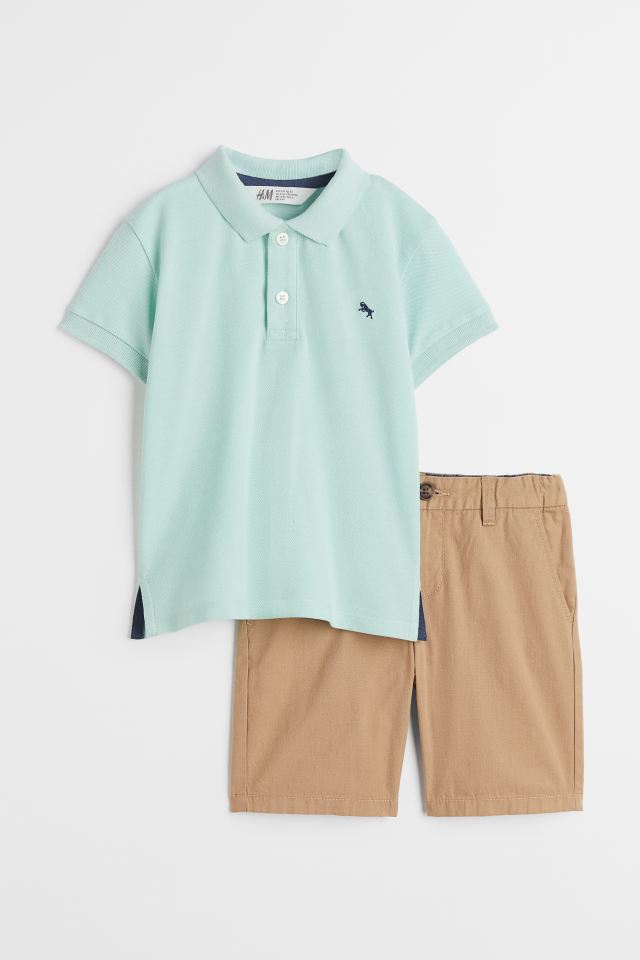 ست پسرانه 39550 سایز 1.5 تا 10 سال کد 2 مارک H&M