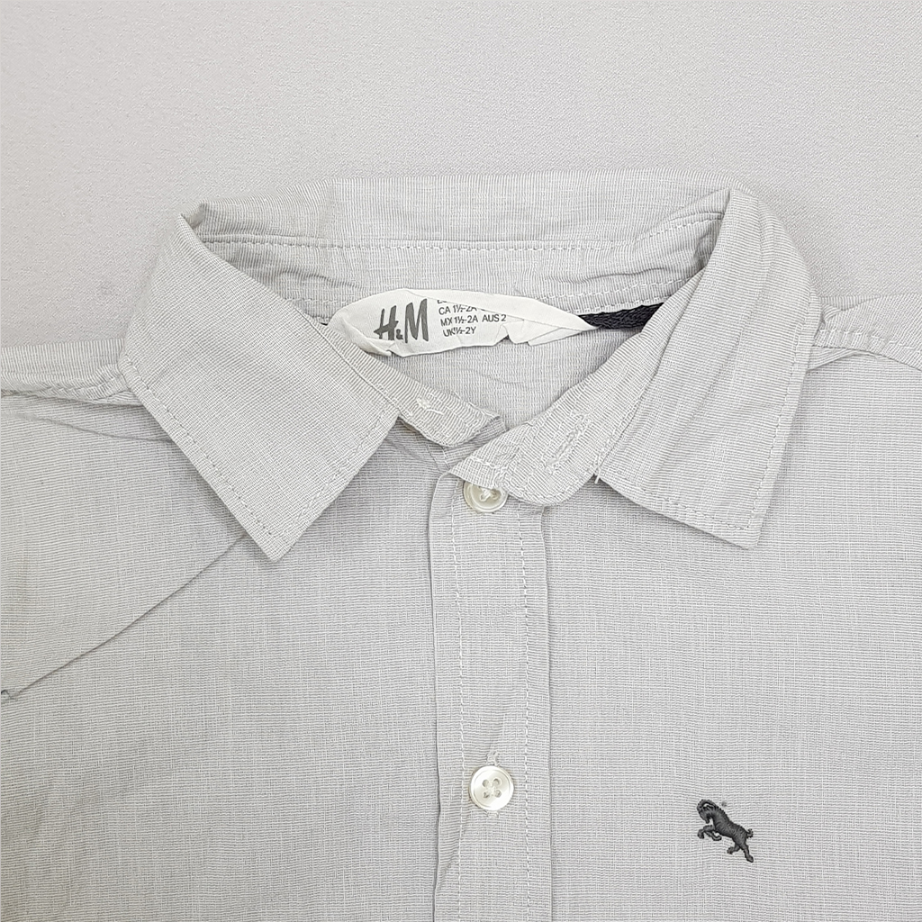 پیراهن پسرانه 40860 سایز 1.5 تا 10 سال مارک H&M