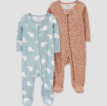 سرهمی جورابدار بچگانه 27144 سایز 3 تا 6 ماه کد 2 مارک Carters