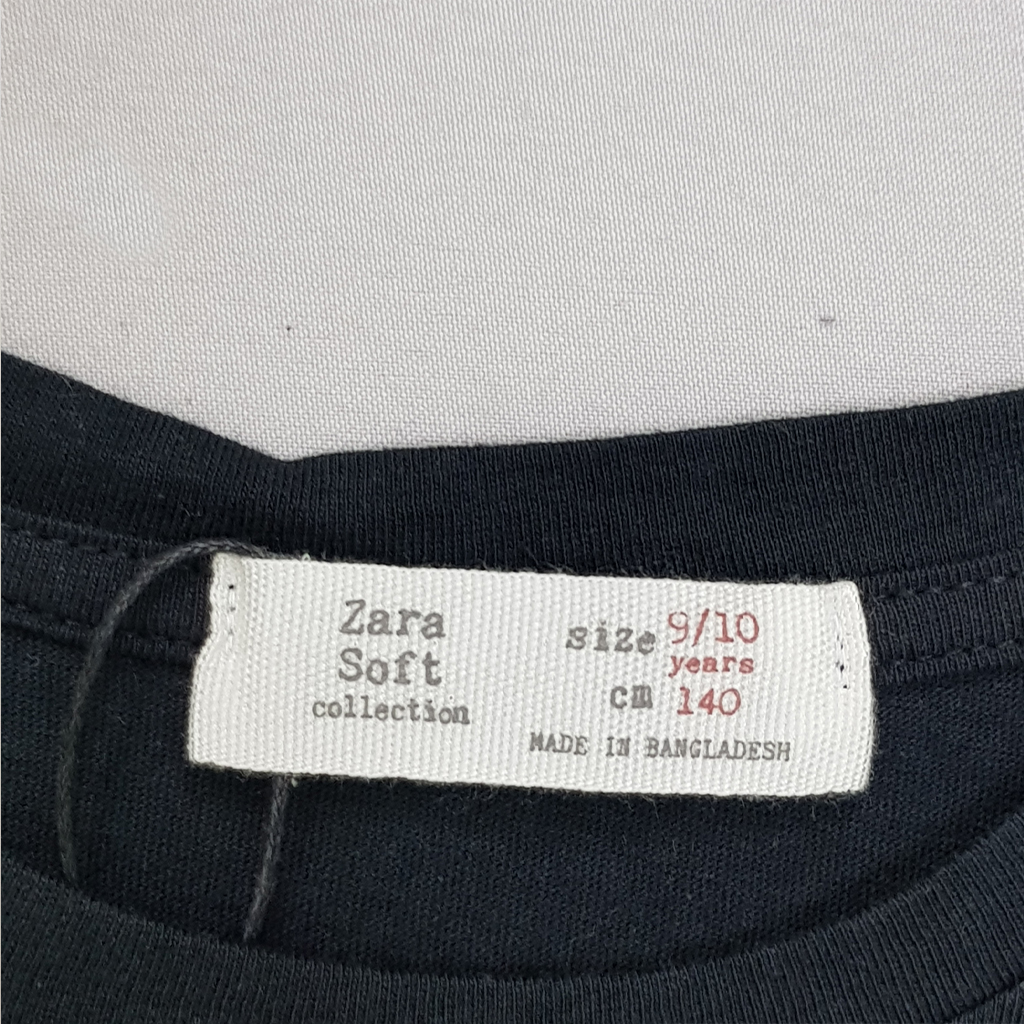 تی شرت دخترانه 27430 سایز 9 تا 14 سال کد 3 مارک ZARA