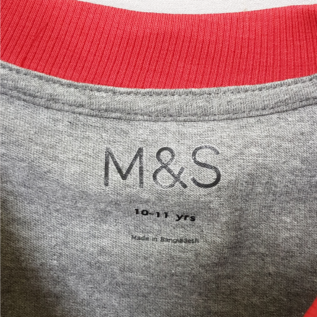 تی شرت پسرانه 27230 سایز 7 تا 16 سال مارک M&S   *