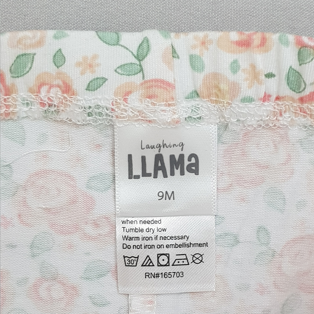 ست بادی و شورت دخترانه 27174 سایز 3 تا 24 ماه مارک LLAMA   *