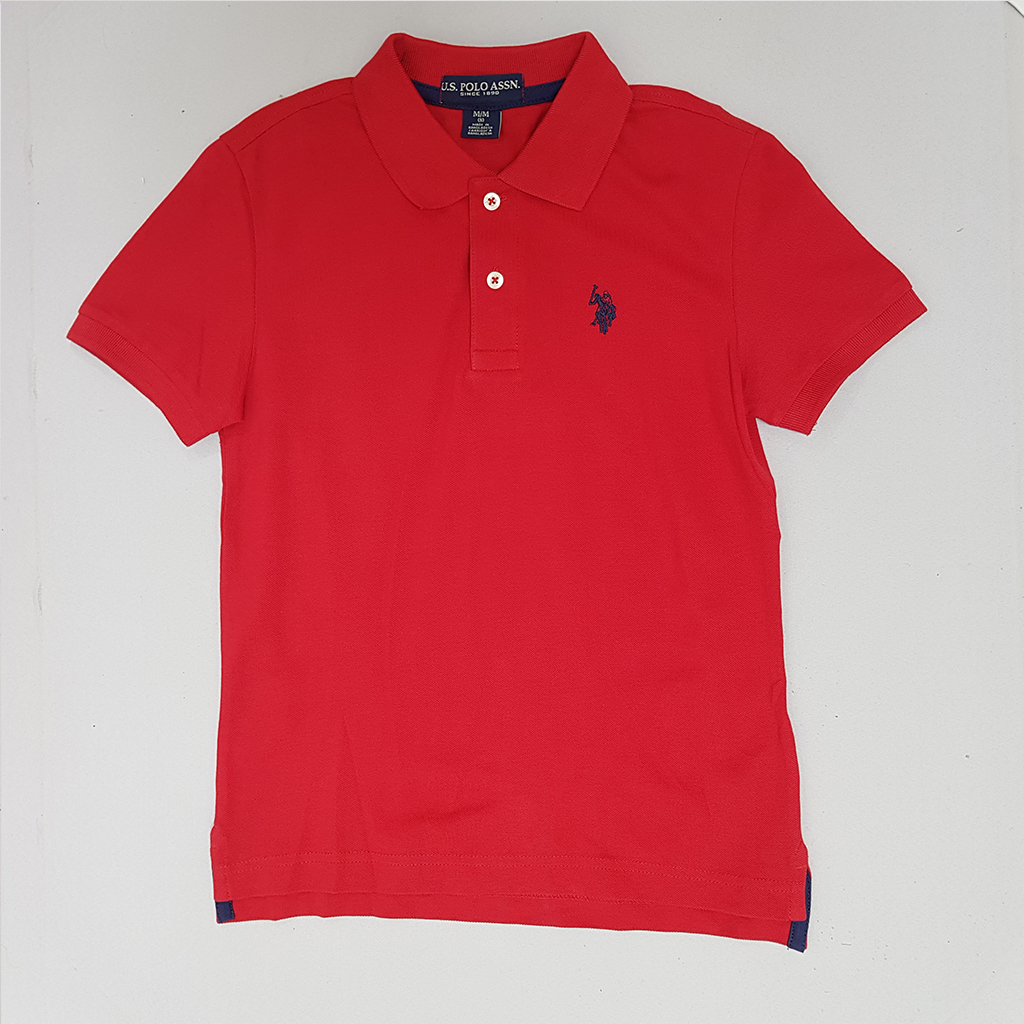 تی شرت یقه دار پسرانه 27612 سایز 4 تا 18 سال مارک US POLO