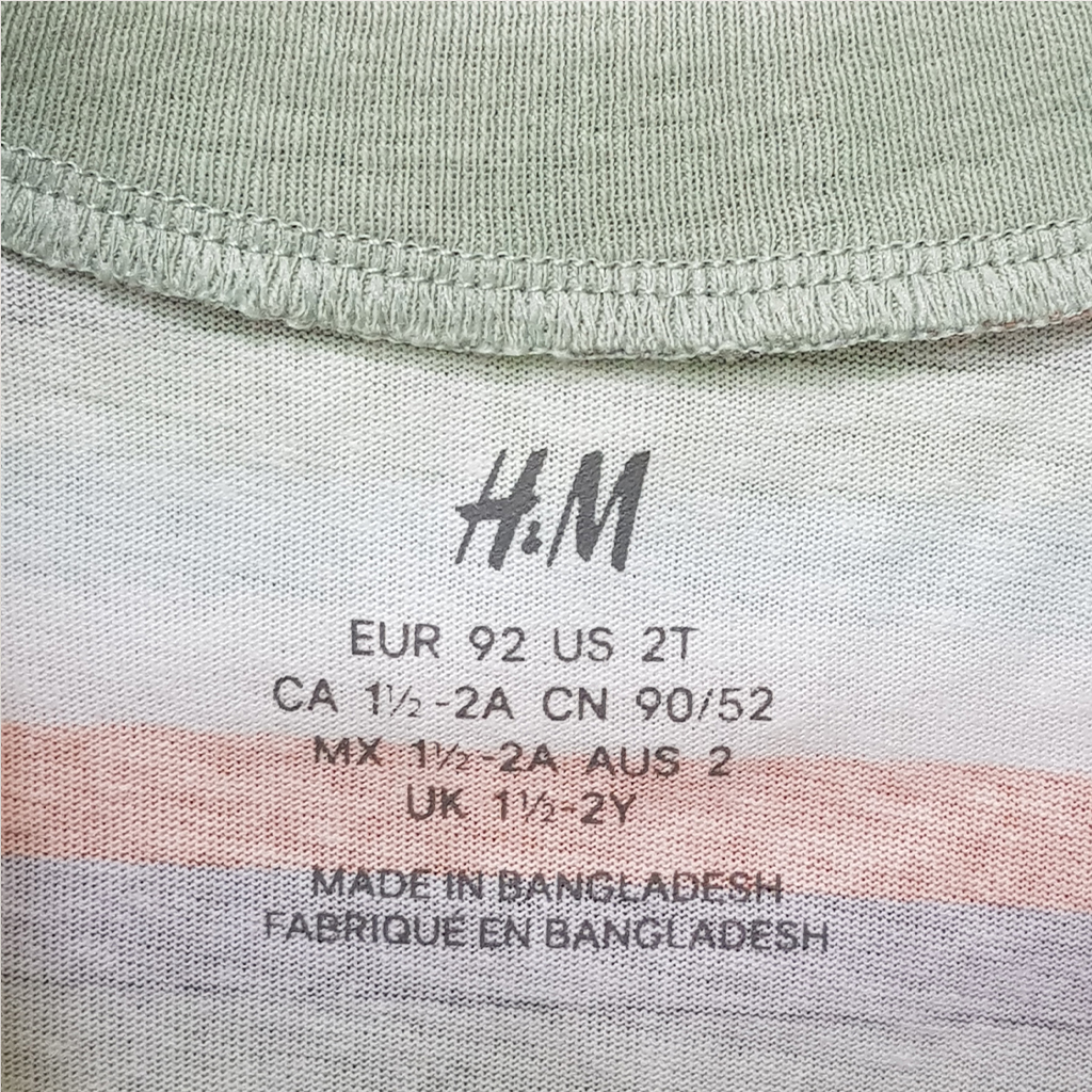 تی شرت پسرانه 27219 سایز 1.5 تا 12 سال مارک H&M   *