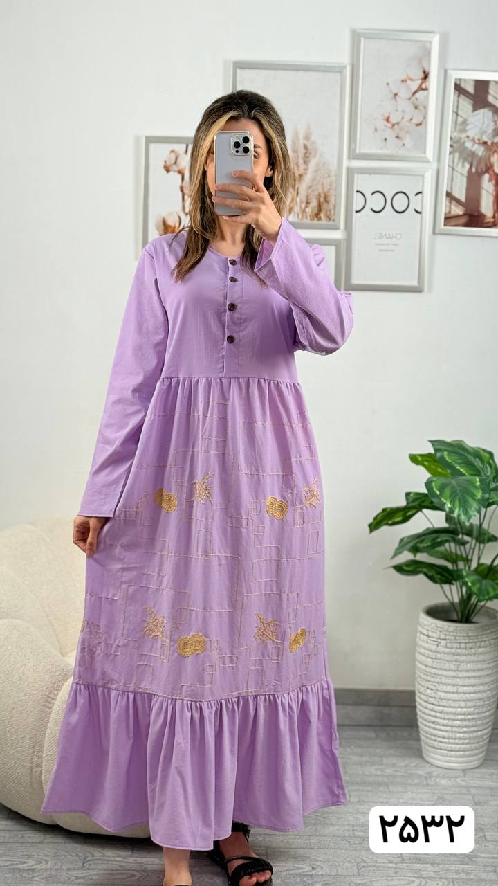 پیراهن گلدوزی زنانه کد 417252