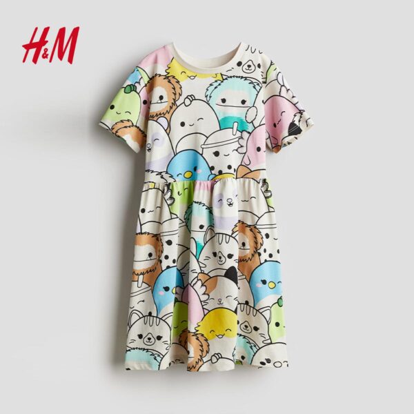 سارافون دخترانه 28007 سایز 5 تا 10 سال مارک H&M