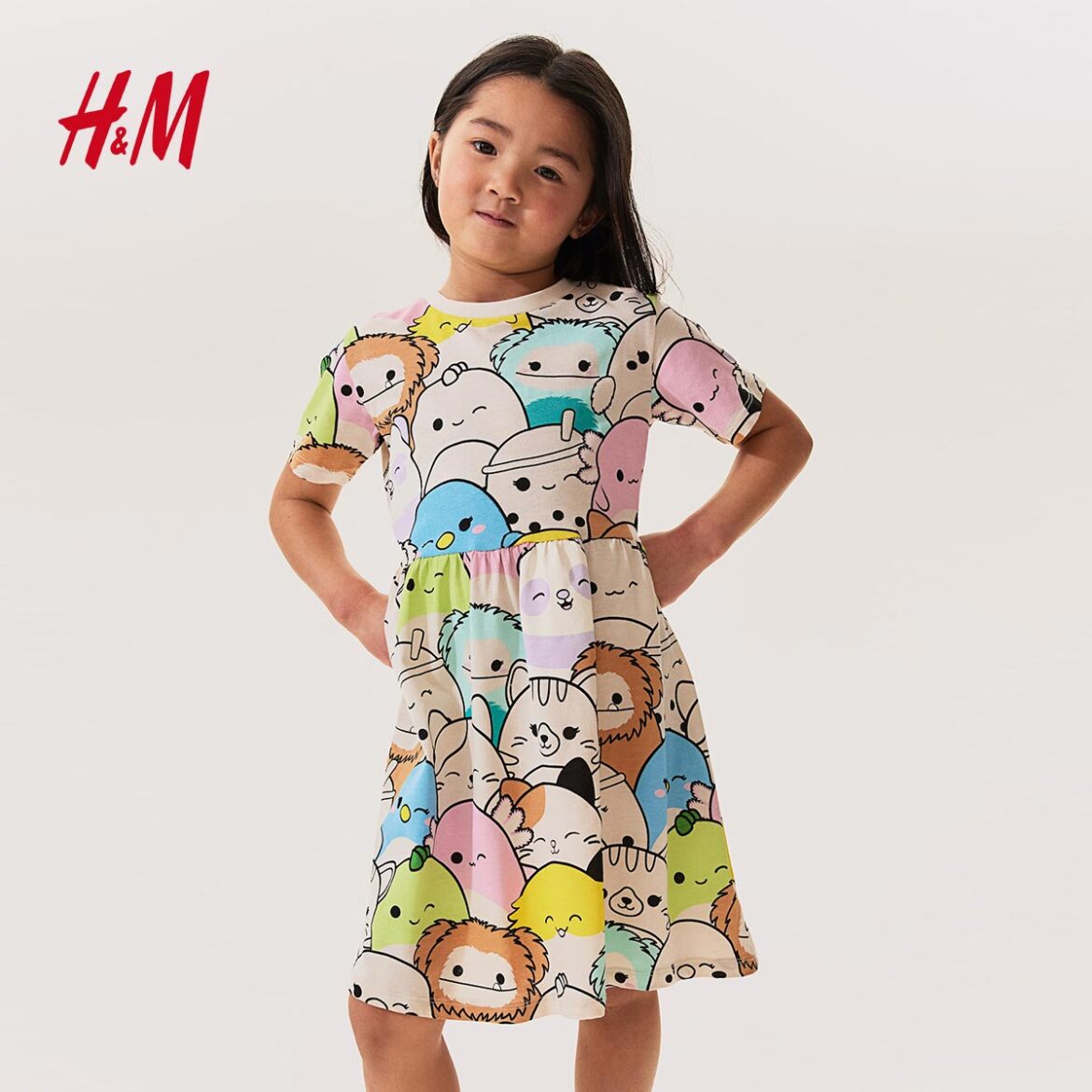 سارافون دخترانه 28007 سایز 5 تا 10 سال مارک H&M