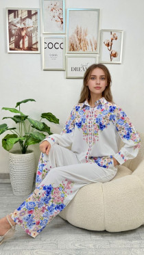 ست تونیک شلوار زنانه کد 417440