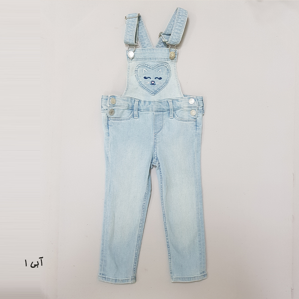 پیشبندار شلواری دخترانه 28170 سایز 1.5 تا 10 سال مارک H&M