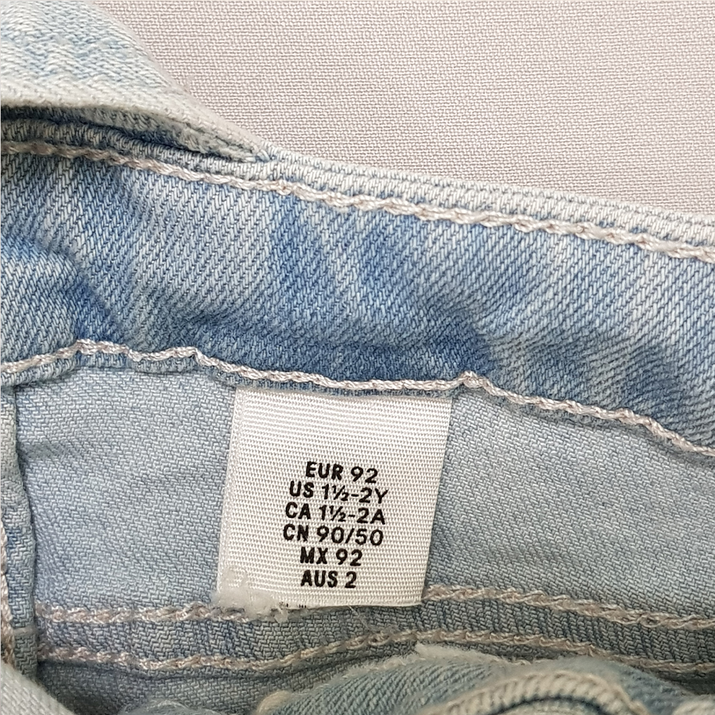 پیشبندار شلواری دخترانه 28170 سایز 1.5 تا 10 سال مارک H&M