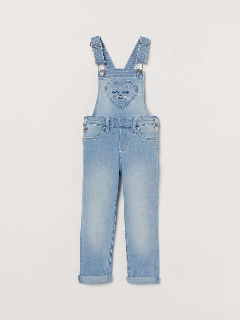 پیشبندار شلواری دخترانه 28170 سایز 1.5 تا 10 سال مارک H&M