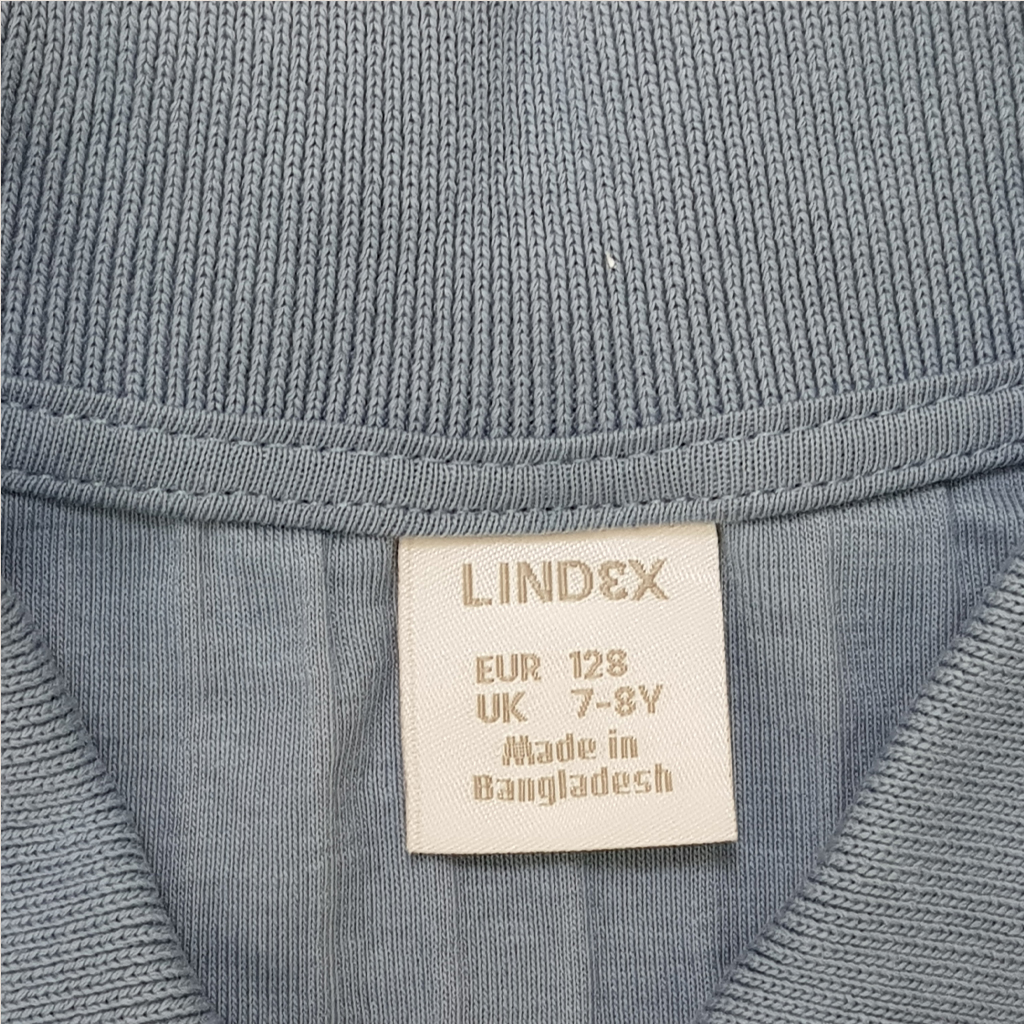 تی شرت یقه دار پسرانه 28148 سایز 7 تا 15 سال مارک LINDEX   *