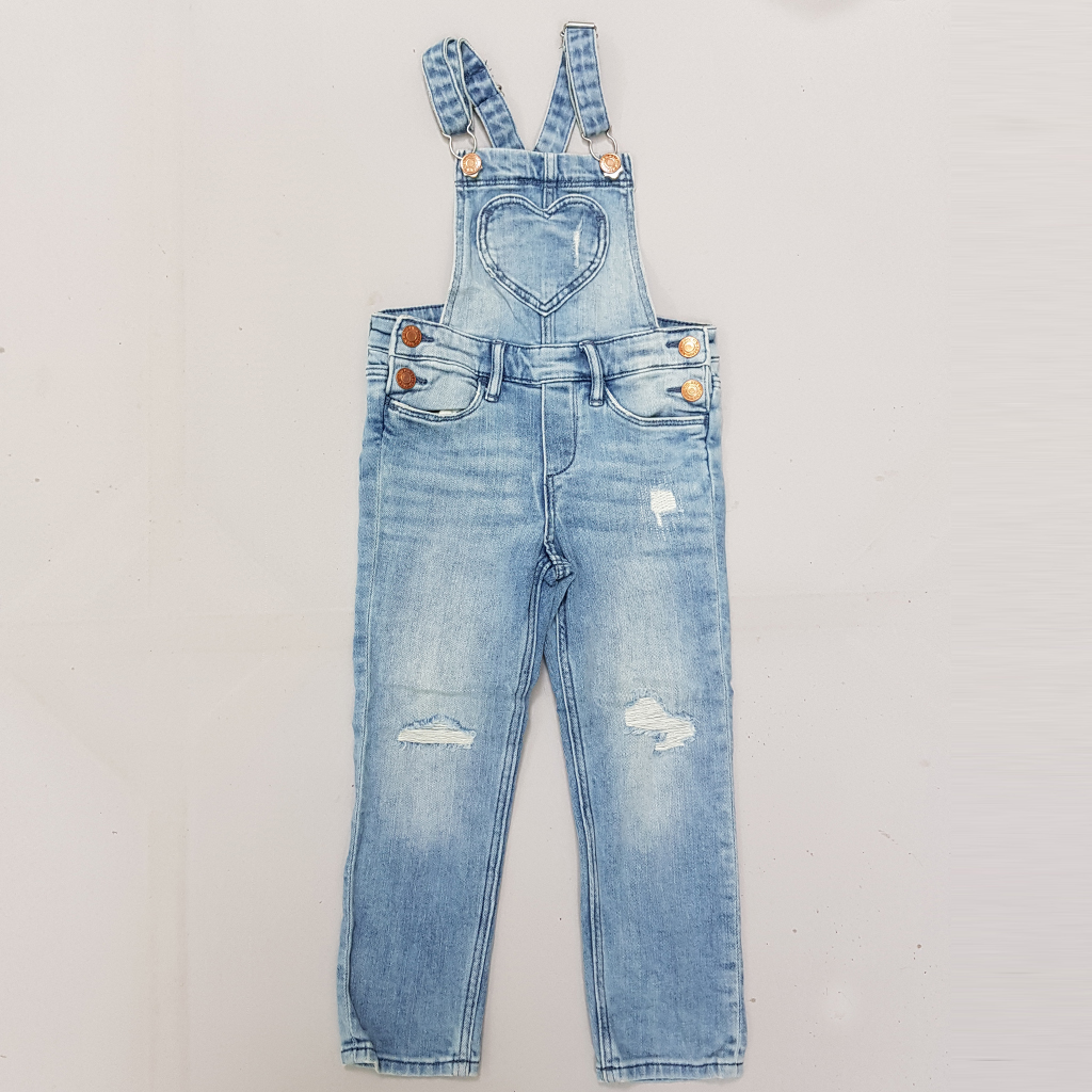 پیشبندار شلواری دخترانه 28172 سایز 1.5 تا 10 سال مارک H&M
