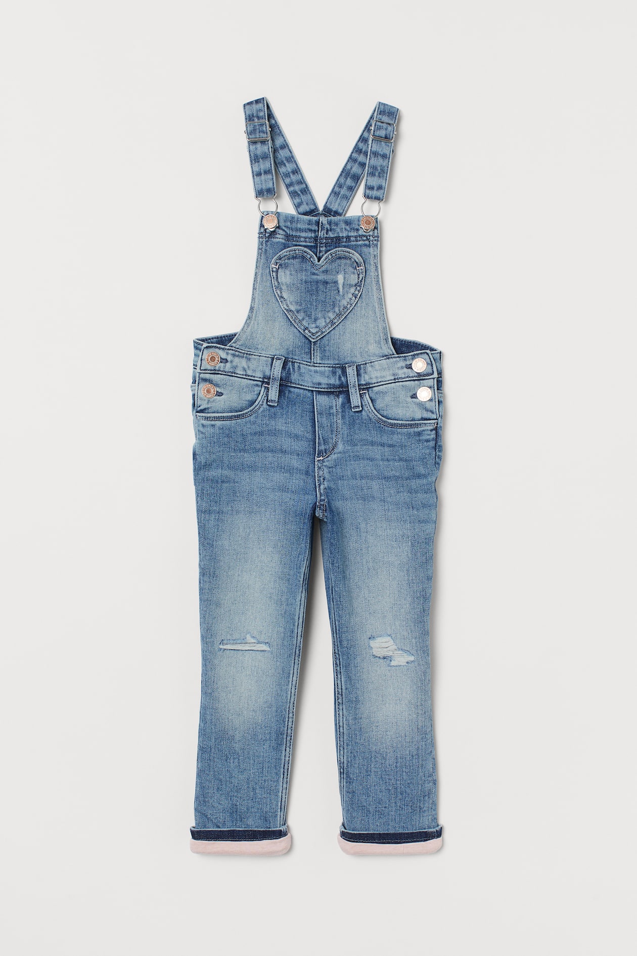 پیشبندار شلواری دخترانه 28172 سایز 1.5 تا 10 سال مارک H&M