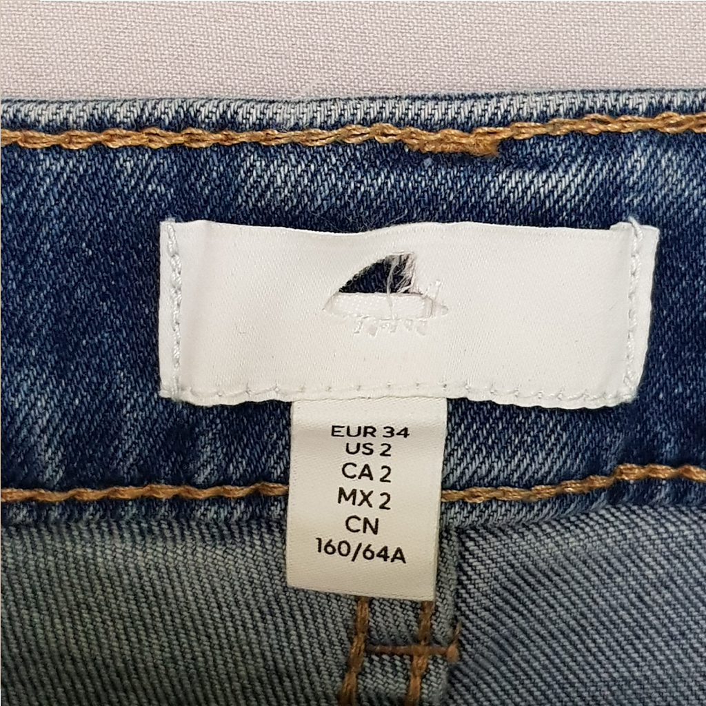 شلوار جینز زنانه 27763 سایز 32 تا 50 مارک H&M