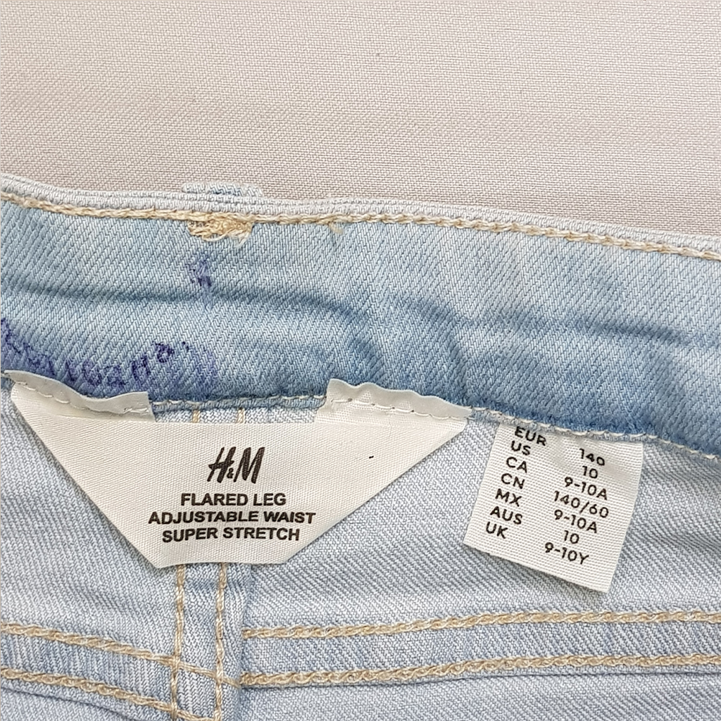 شلوار جینز دخترانه 28094 سایز 10 تا 15 سال مارک H&M   *