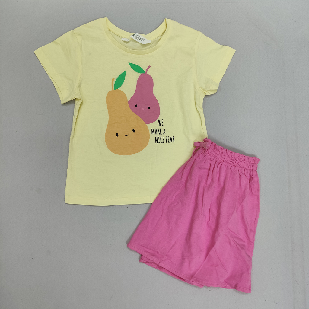 ست تی شرت دامن دخترانه 28071 سایز 1.5 تا 10 سال مارک H&M