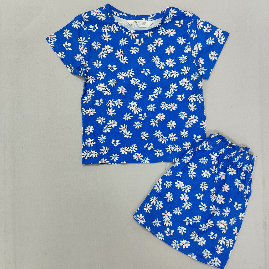 ست تی شرت دامن دخترانه 28071 سایز 1.5 تا 10 سال مارک H&M
