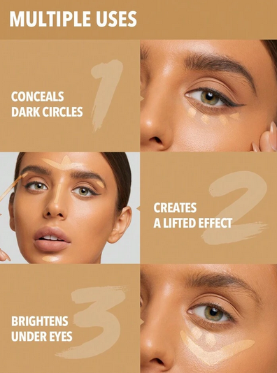 کانسیلر لایک مجیک 12 ساعت محافظت شیگلم SHEGLAM Like Magic 12Hr Full Coverage Concealer  کد 2332