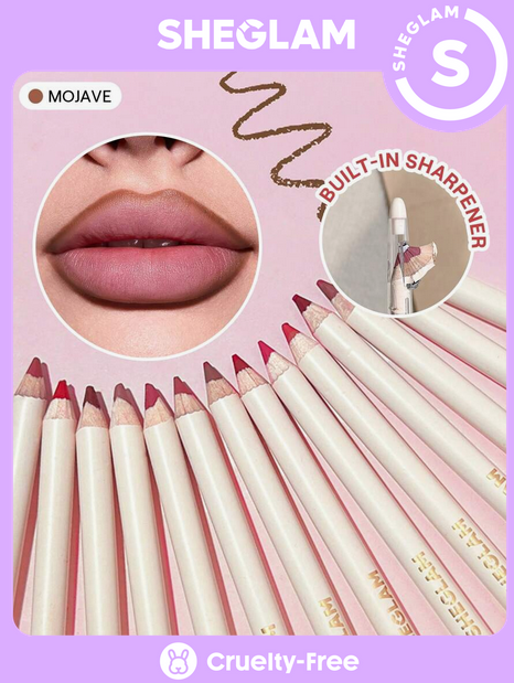 خط لب تراش دار شیگلم SHEGLAM Lip Facts Lip Liner- کد 2344