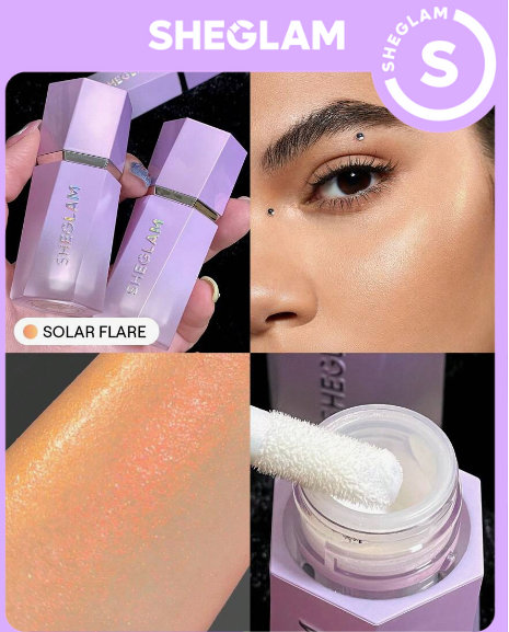 هایلایتر مایع کروم شیگلم HEGLAM Chroma-Glow Bloom Liquid Highlighter- کد 2353