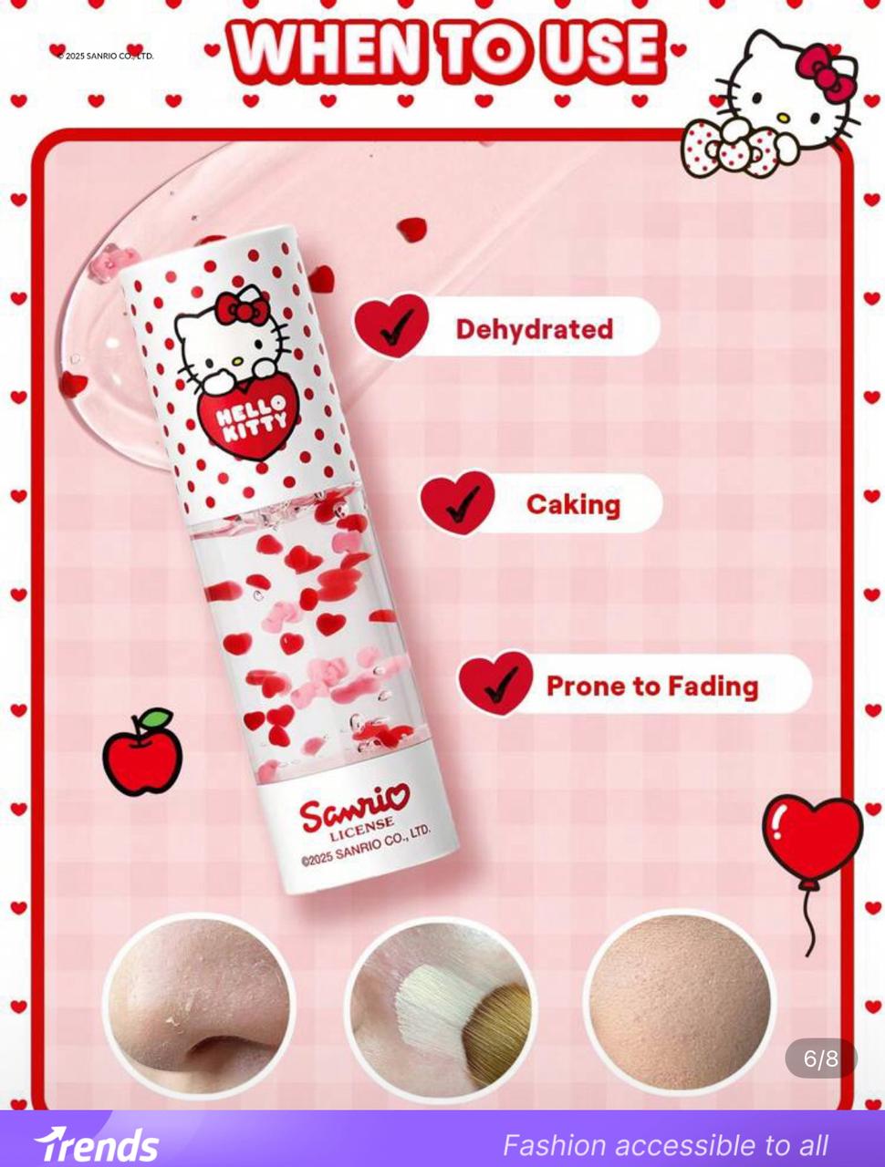 پرایمر آبرسان Hello Kitty｜SHEGLAM Jelly Amor Hydrating Primer کد 2586