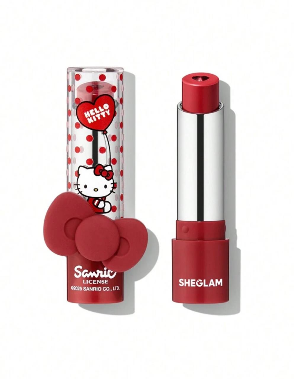 رژ لب جامد آبرسان هلو کیتی شیگلم Hello Kitty｜SHEGLAM Be My Baby Hydrating Lipstick کد 2587