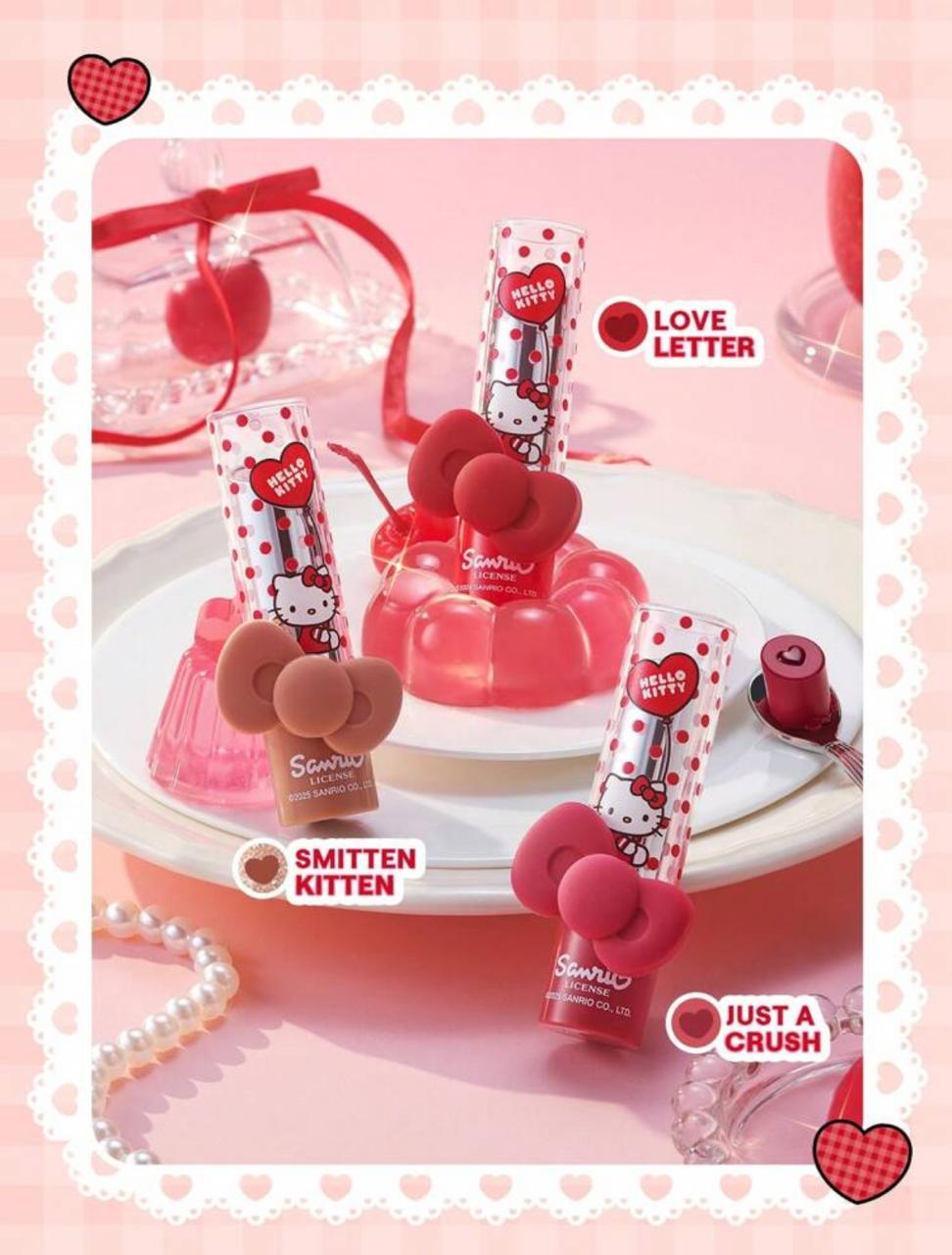 رژ لب جامد آبرسان هلو کیتی شیگلم Hello Kitty｜SHEGLAM Be My Baby Hydrating Lipstick کد 2587