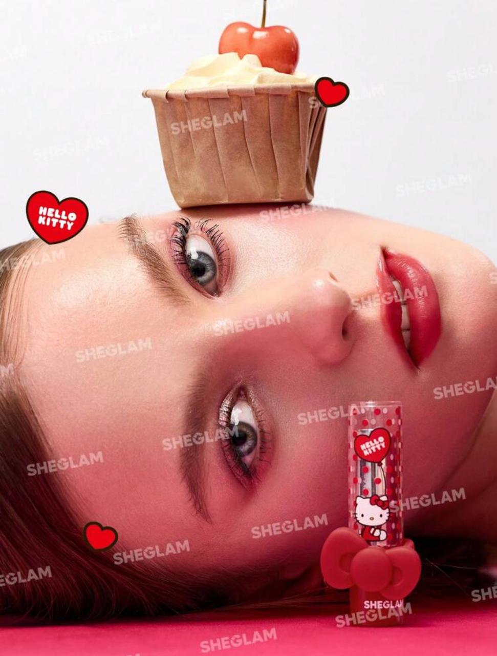 رژ لب جامد آبرسان هلو کیتی شیگلم Hello Kitty｜SHEGLAM Be My Baby Hydrating Lipstick کد 2587