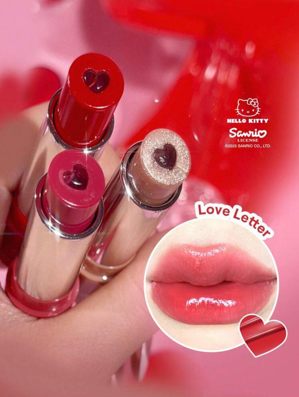 رژ لب جامد آبرسان هلو کیتی شیگلم Hello Kitty｜SHEGLAM Be My Baby Hydrating Lipstick کد 2587
