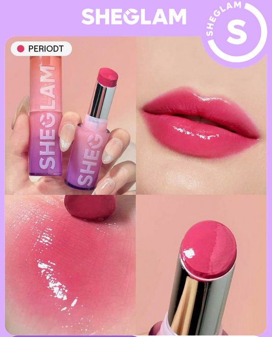 رژلب براق شیگلم SHEGLAM Mirror Kiss High-Shine Lipstick کد 2590